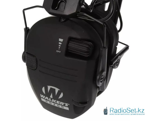 Активные наушники для стрельбы Walkers Razor с шумоподавлением Black
